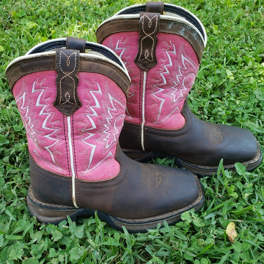 Kids pink cowgirl boots